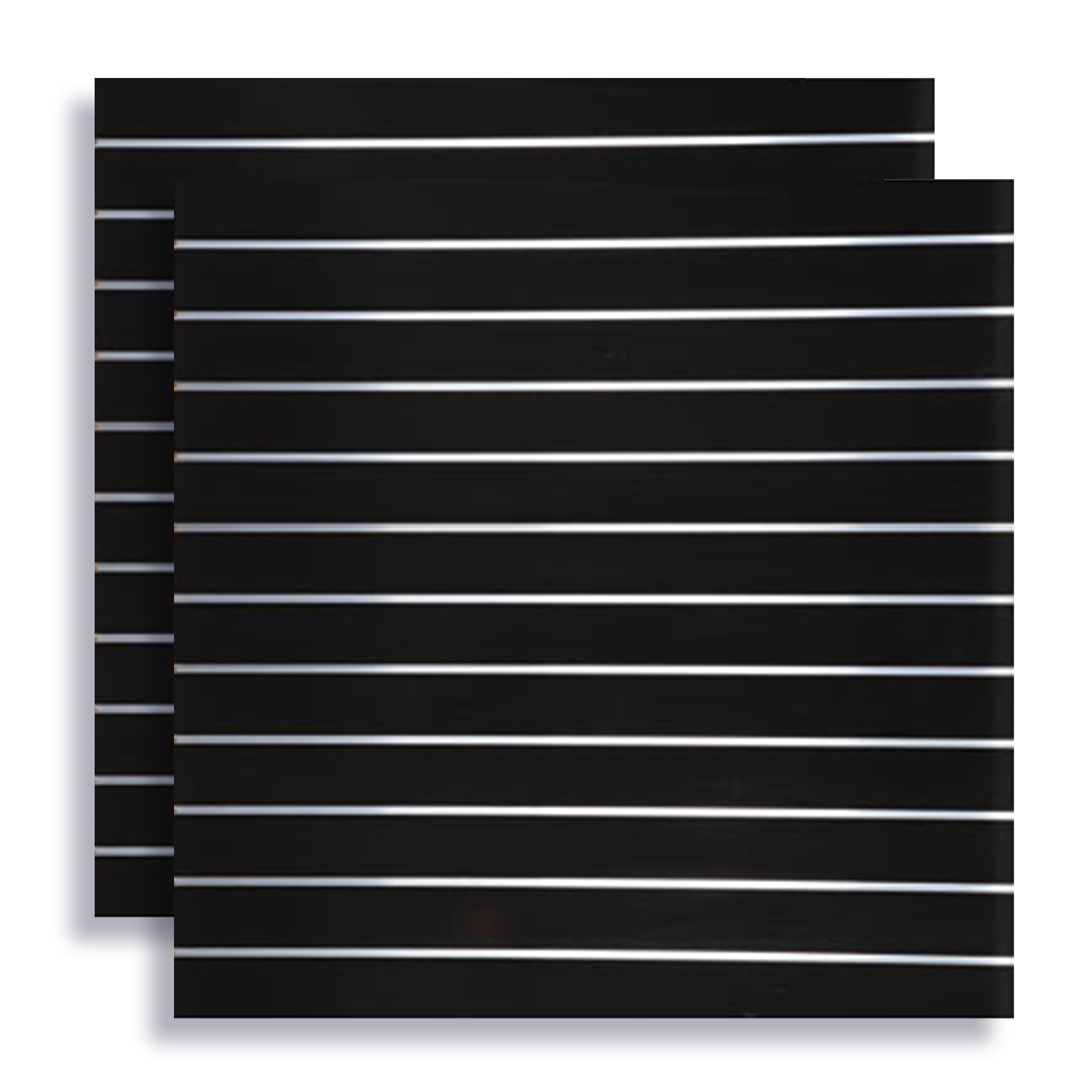 Spacewall Lamellenwand Schwarz (matt)