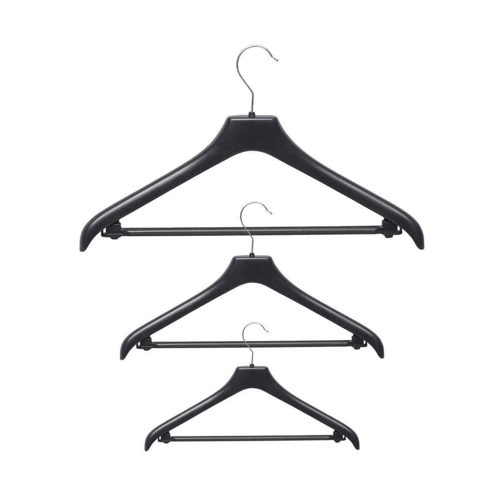 Kunststoff-Kleiderbügel schwarz
