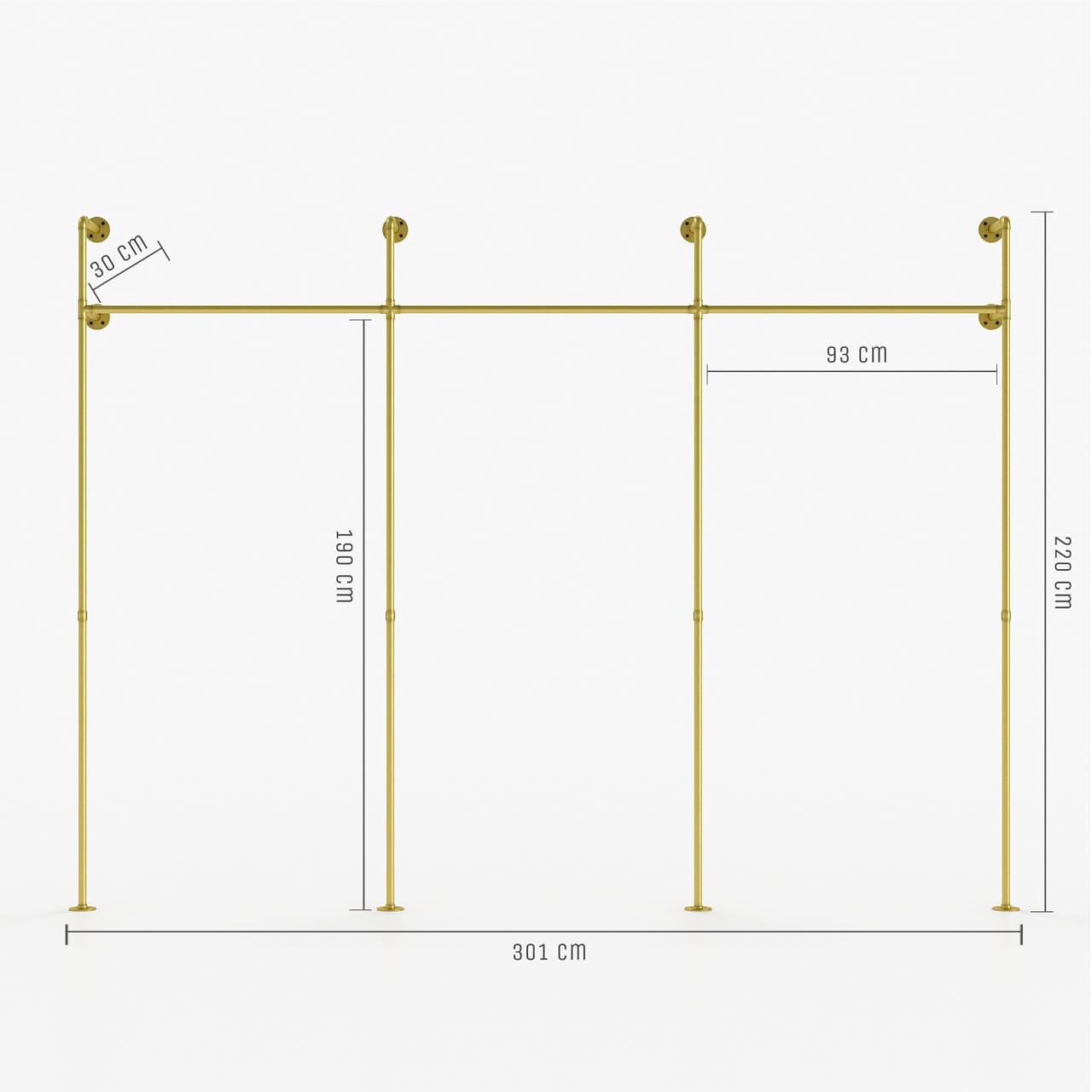 Regalsystem PAMO, gold Regalsystem PAMO, gold