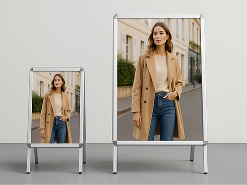 Stop-trottoir A1 ou A0 – quel format est le plus efficace ?