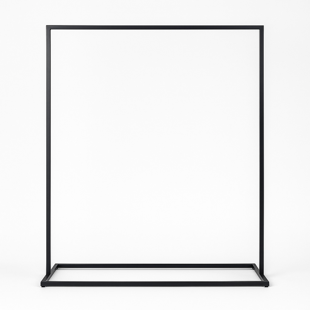 Textilständer breit, schwarz