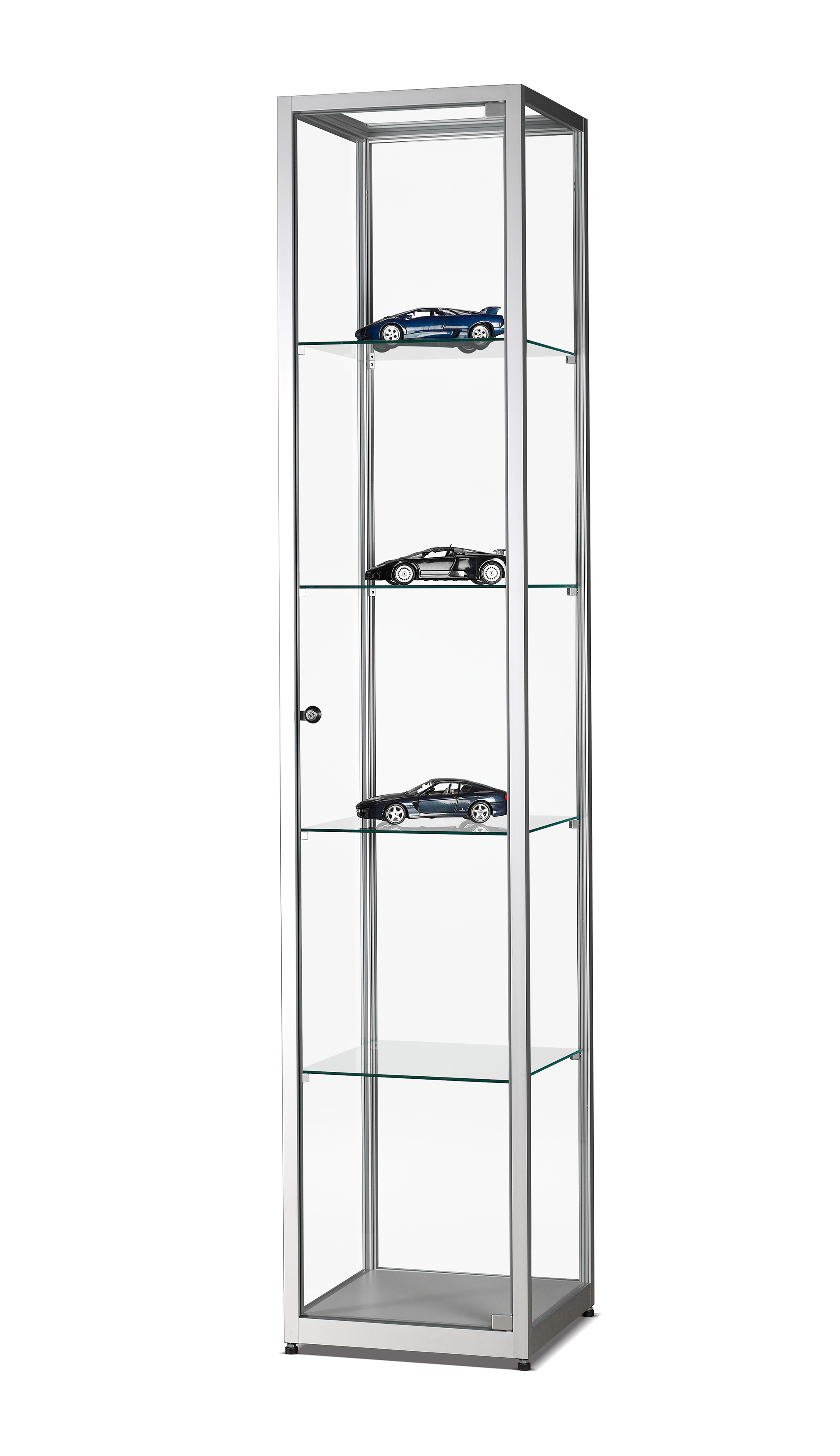 Quadratische Vitrine mit Beleuchtung Quadratische Vitrine mit Beleuchtung