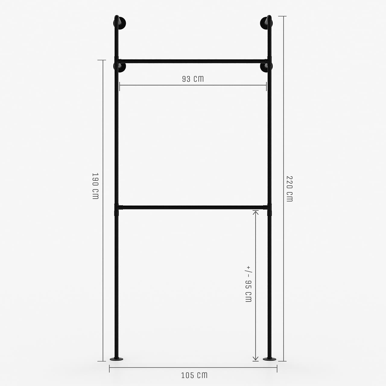 Regalsystem PAMO, schwarz Regalsystem PAMO, schwarz