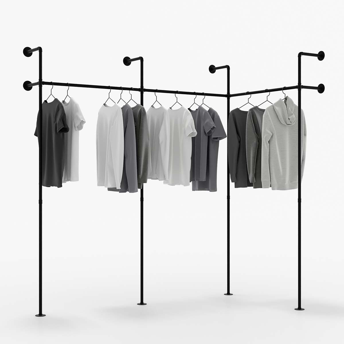 Regalsystem mit Eckstück Regalsystem mit Eckstück