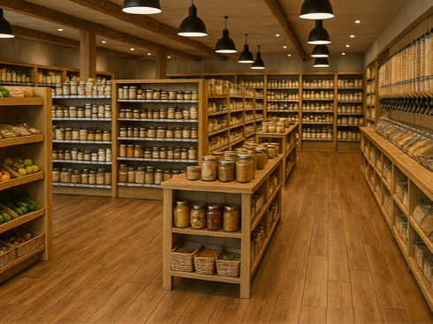 Aménagement écologique en magasin