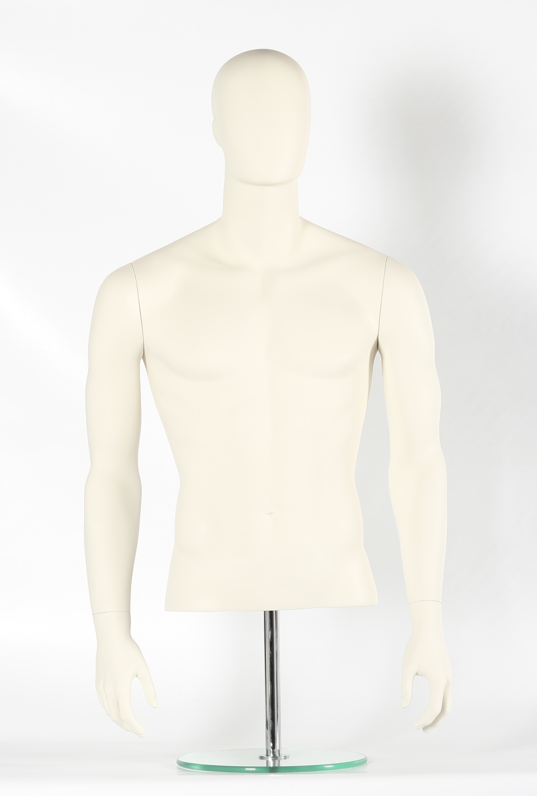 Abstrakter Herrentorso weiß