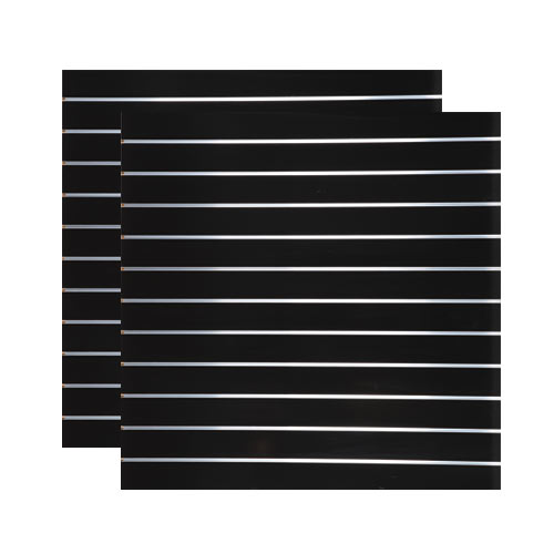 Spacewall Lamellenwand Slatwall 2er-Set schwarz hochglanz Spacewall Lamellenwand Slatwall 2er-Set schwarz hochglanz