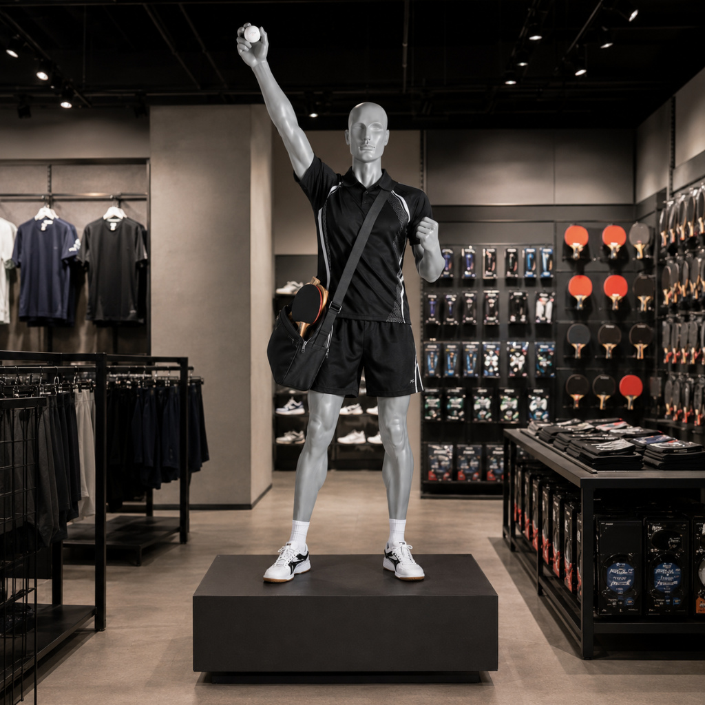 Sport Schaufensterpuppe Herren – Jubel-Pose mit erhobenen Arm